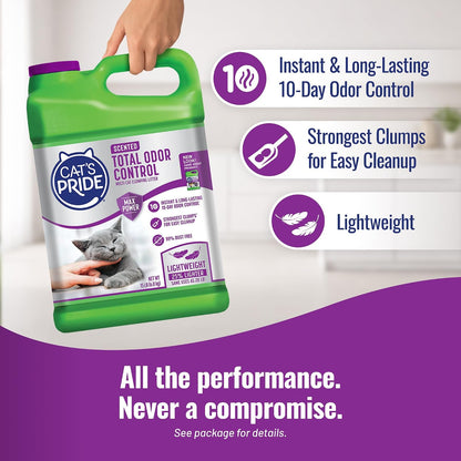 Cat's Pride Max Power Total Odor Control Clumping Litter, Scented, 15 lb - view 4