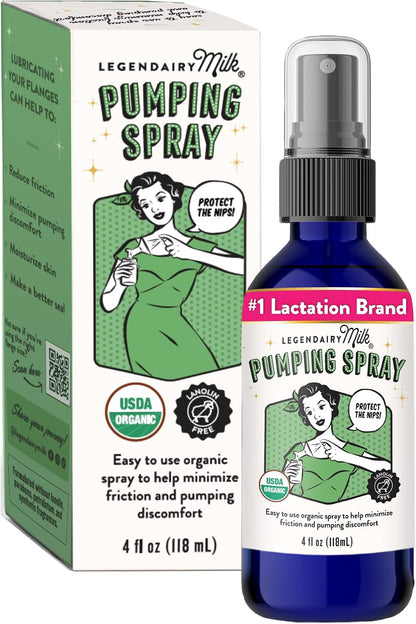 Legendairy Milk Organic Pumping Spray, Lanolin-Free, 4 oz