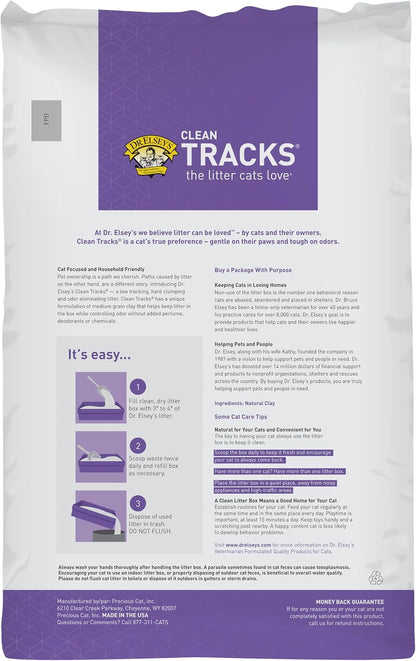Dr. Elsey's Clean Tracks Clumping Clay Cat Litter, 18 lb - view 2