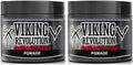 Viking Revolution Extreme Hold Pomade Extra Firm High Shine 113 g (4 oz), Pack of 2