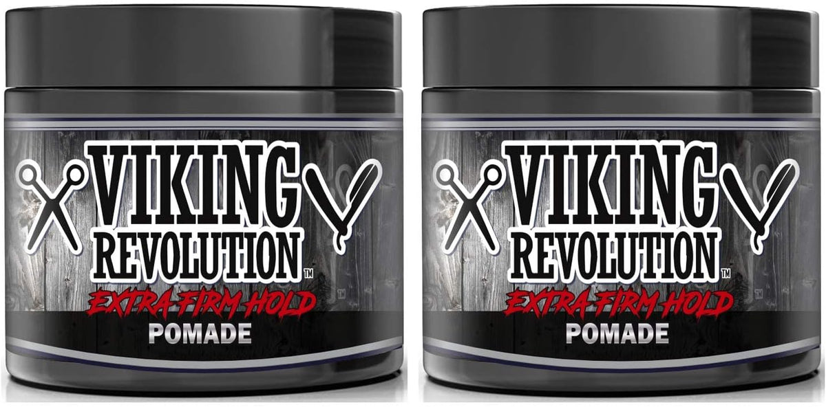 Viking Revolution Extreme Hold Pomade Extra Firm High Shine 113 g (4 oz), Pack of 2 — product view