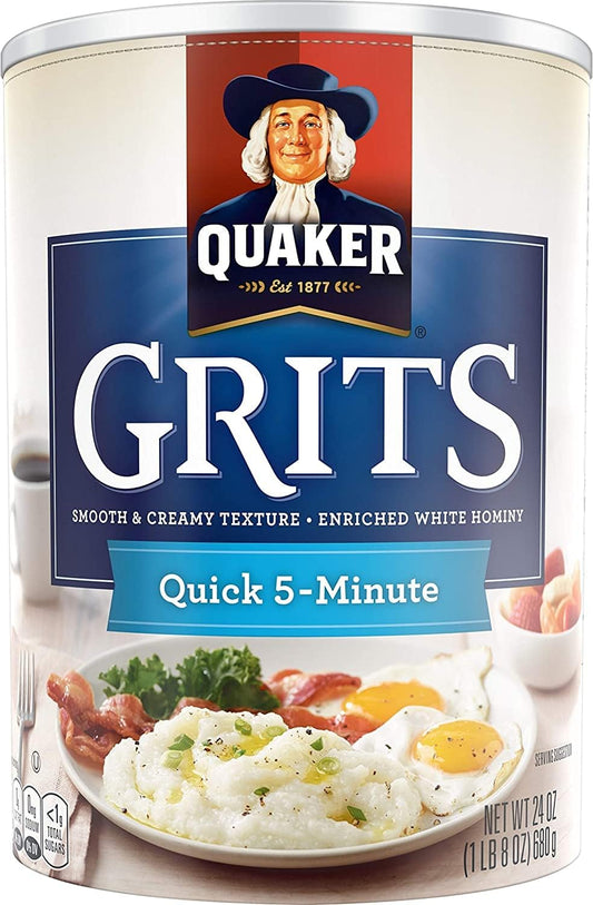 Quaker Quick 5-Minute Grits, 680 g (24 oz) Tub