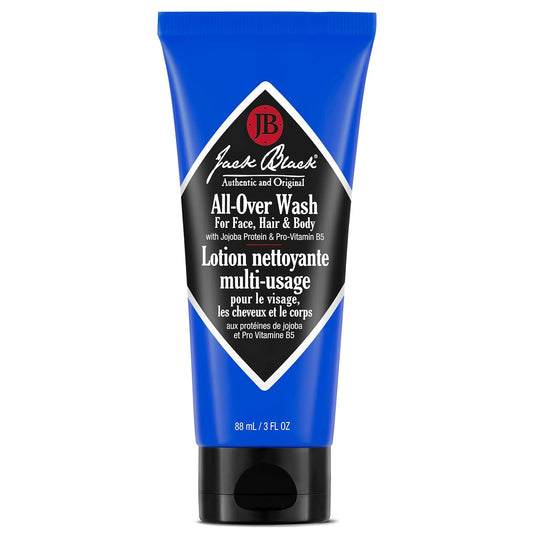 Jack Black All Over Wash Face, Body & Hair Cleanser, 3 Fl Oz (90 ml)