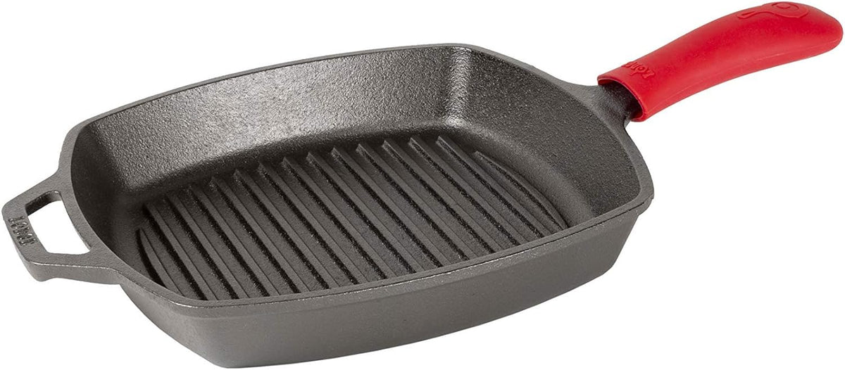 Lodge Silicone Hot Handle Holder for 9 Inch and Larger Skillets, Red - view 4