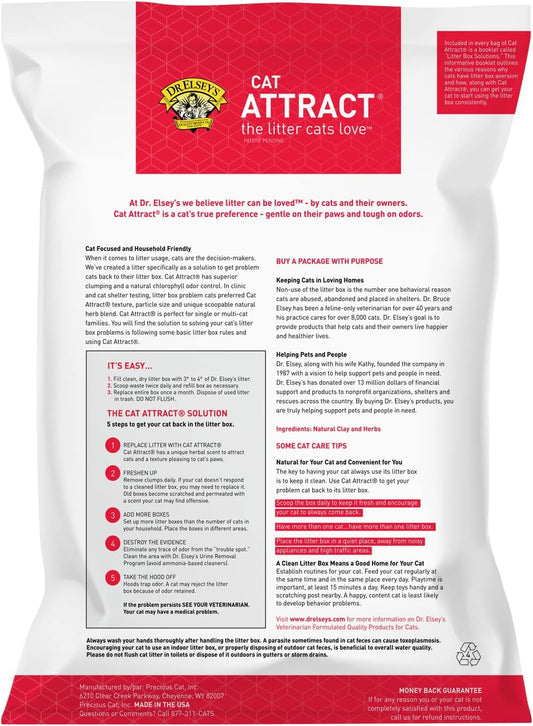 Dr. Elsey's Cat Attract Clumping Clay Cat Litter, 18 lb - view 2