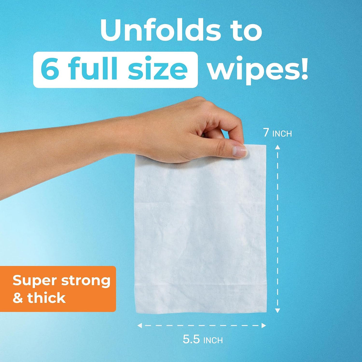 Moonies Compact Travel Flushable Wipes, 8 Packs (48 Wipes) - view 3