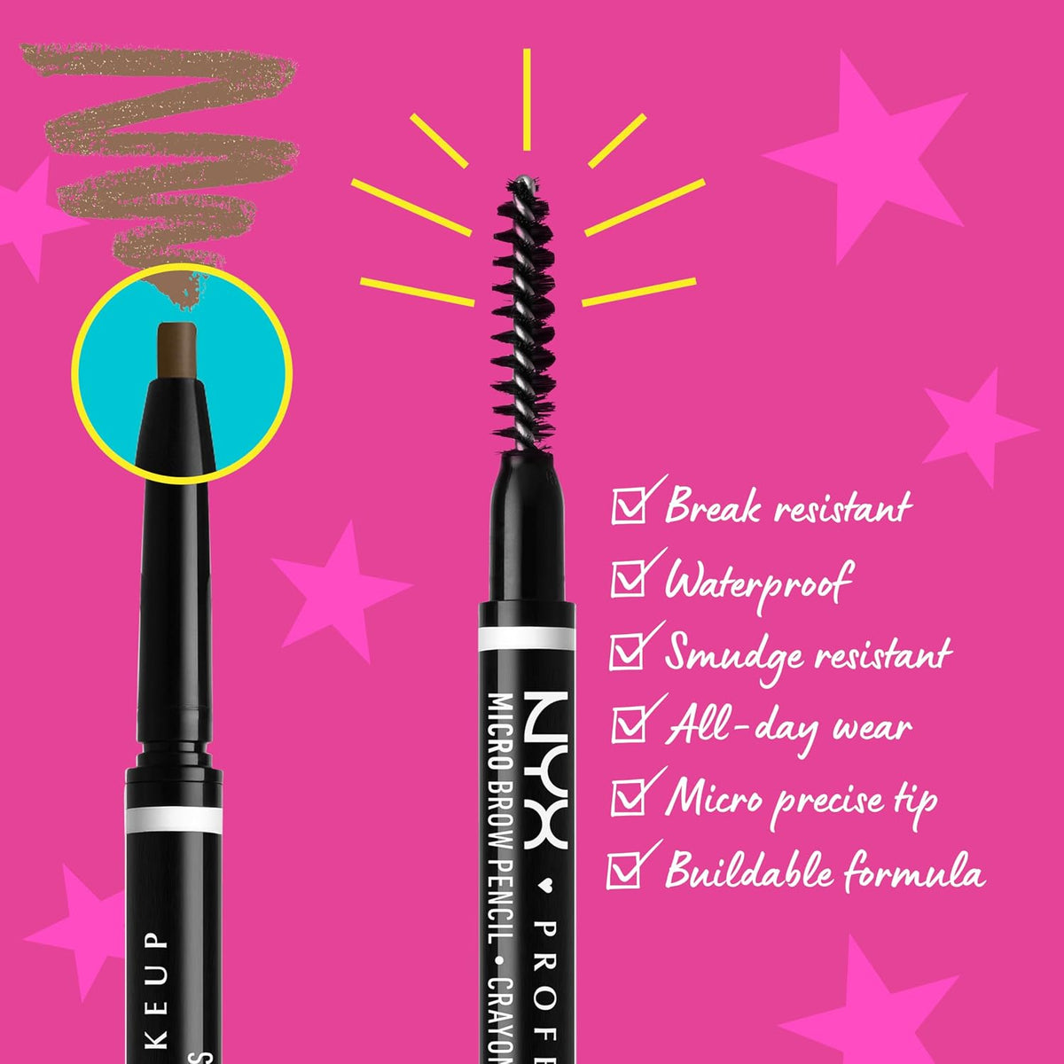NYX Professional Makeup Micro Brow Pencil, Espresso - view 2