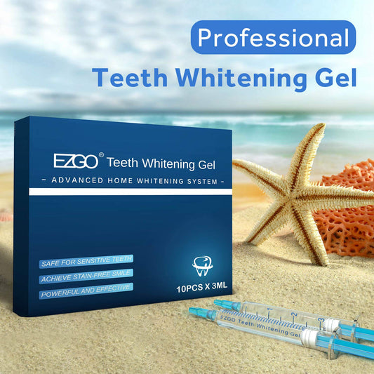 EZGO Teeth Whitening Gel Refill Syringes 22% Carbamide Peroxide 10 x 3ml