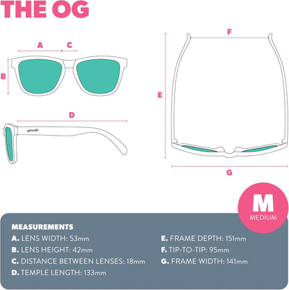 goodr A Unicorn's Calamity Polarized Sunglasses, Medium (OG) - view 6