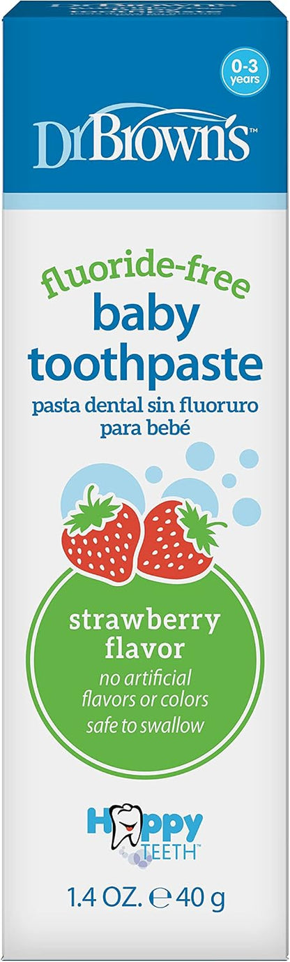 Dr. Brown's Fluoride-Free Baby Toothpaste, Strawberry - view 2