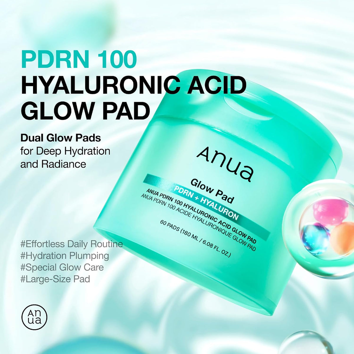 Anua PDRN 100 Hyaluronic Acid Glow Pad 60 Pads - view 2