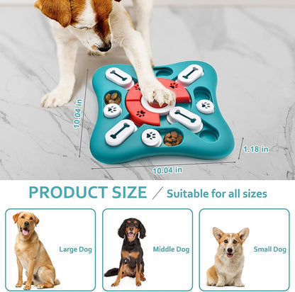 PETSTA Dog Puzzle Treat Dispensing Toy, 10 Inch, Slow Feeder - view 2