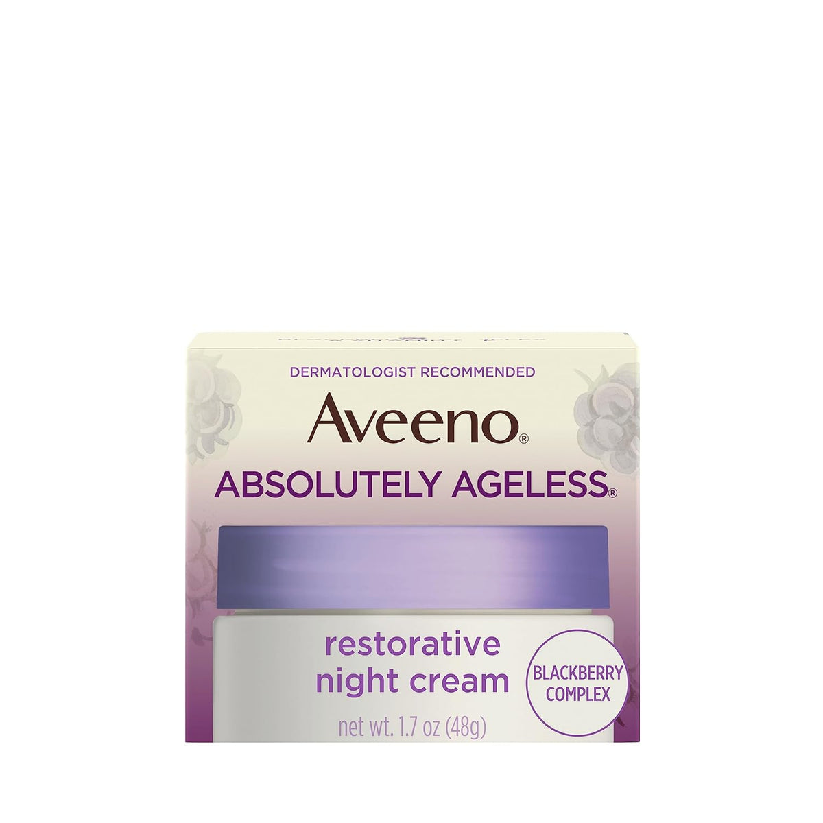 Aveeno Absolutely Ageless Restorative Night Cream, Face & Neck, 50 ml (1.7 fl oz) — product view