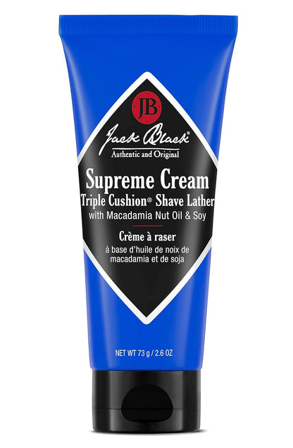 Jack Black Supreme Cream Triple Cushion Shave Lather 2.6 oz