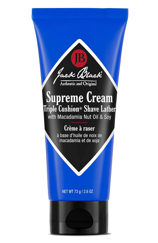 Jack Black Supreme Cream Triple Cushion Shave Lather 2.6 oz