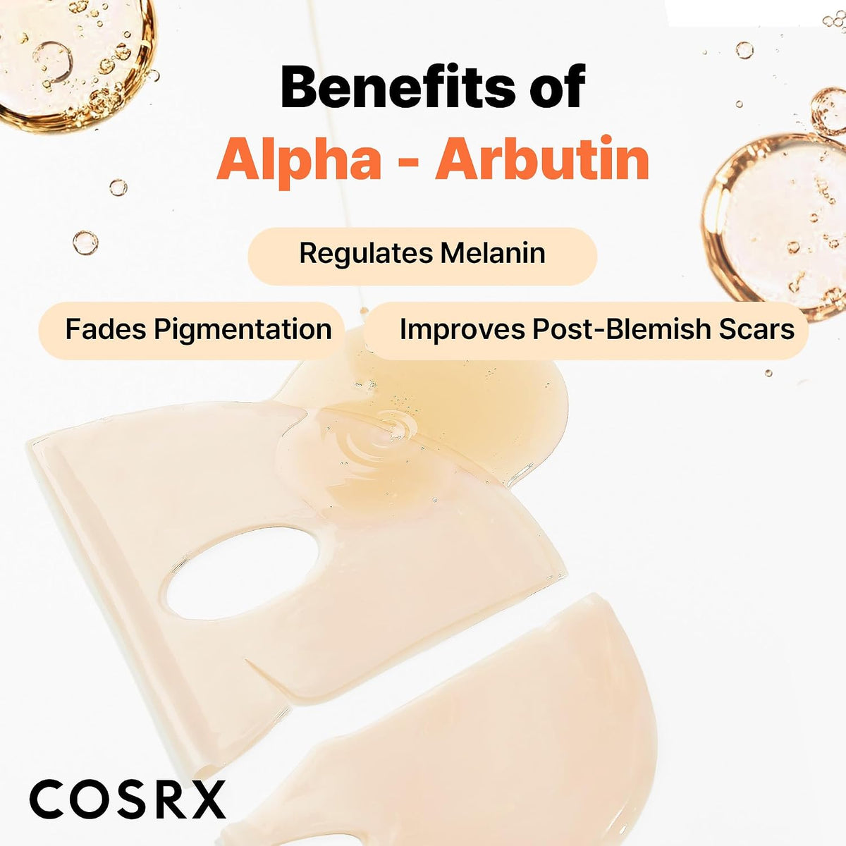 COSRX Alpha-Arbutin Discoloration Care Hydrogel Face Masks, Pack of 3 - view 4