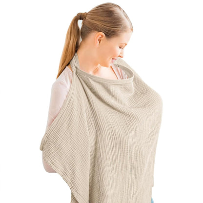 Konssy Muslin Nursing Cover with Rigid Hoop
