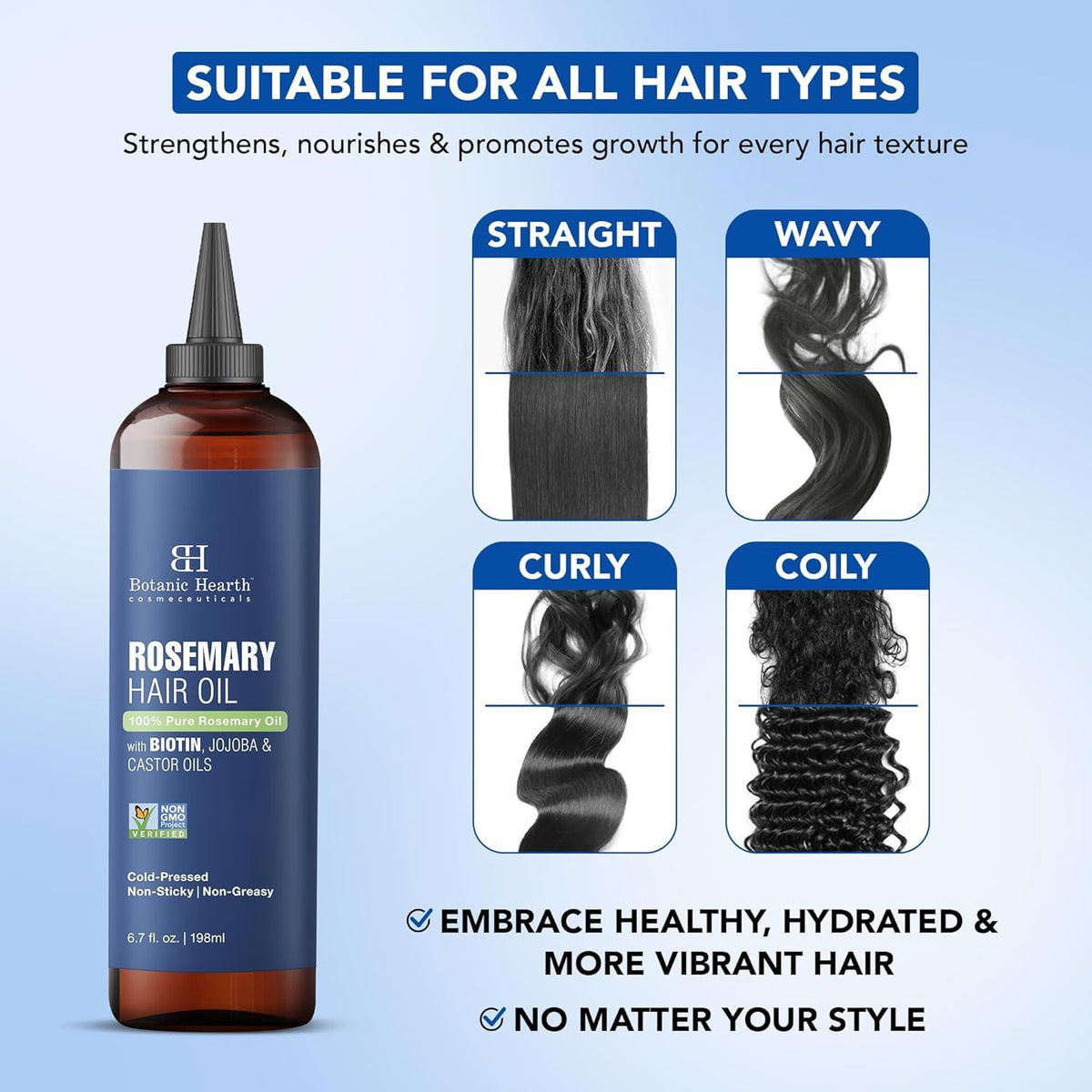 Botanic Hearth Rosemary Hair Oil, 6.7 fl oz - view 2