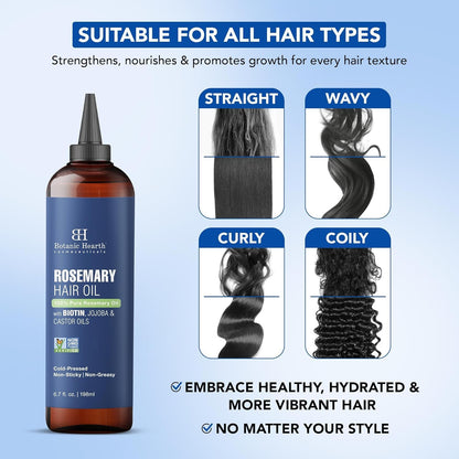 Botanic Hearth Rosemary Hair Oil, 6.7 fl oz - view 2