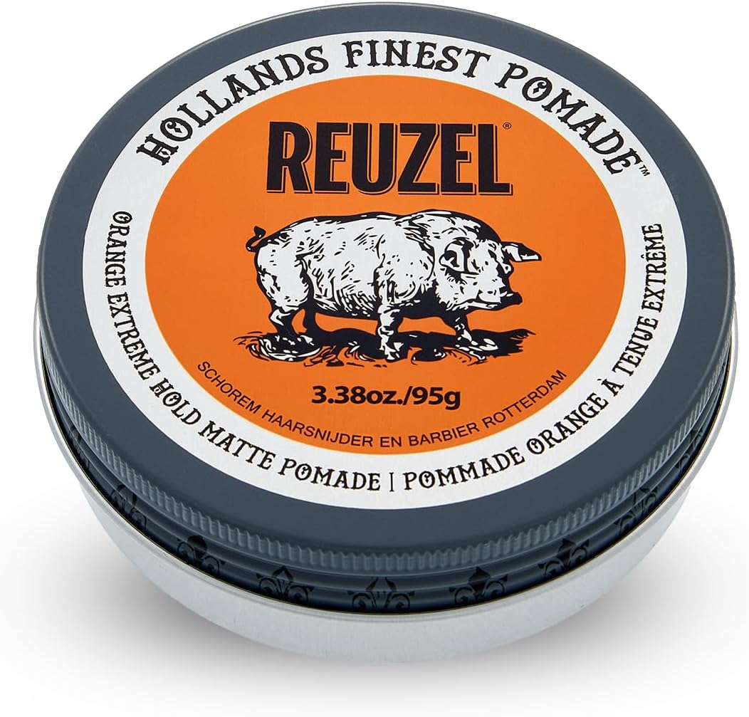 Reuzel Orange Extreme Hold Matte Pomade for Men, 95 g (3.38 oz) - view 2