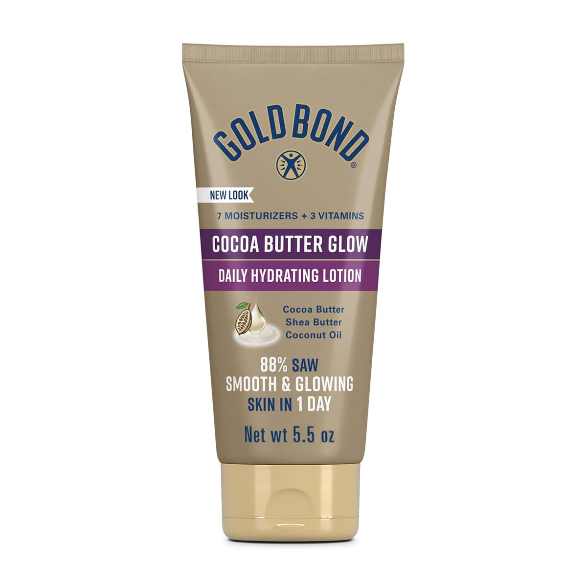 Gold Bond Cocoa Butter Glow Daily Hydrating Lotion, 5.5 oz