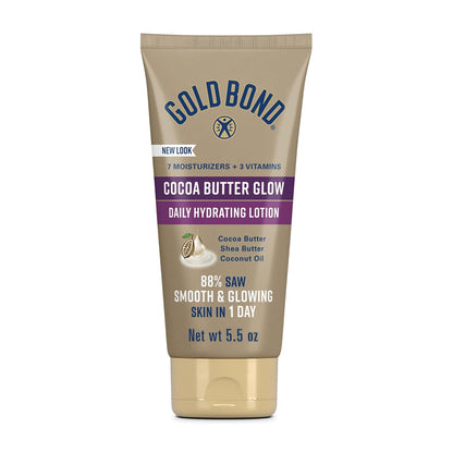 Gold Bond Cocoa Butter Glow Daily Hydrating Lotion, 5.5 oz