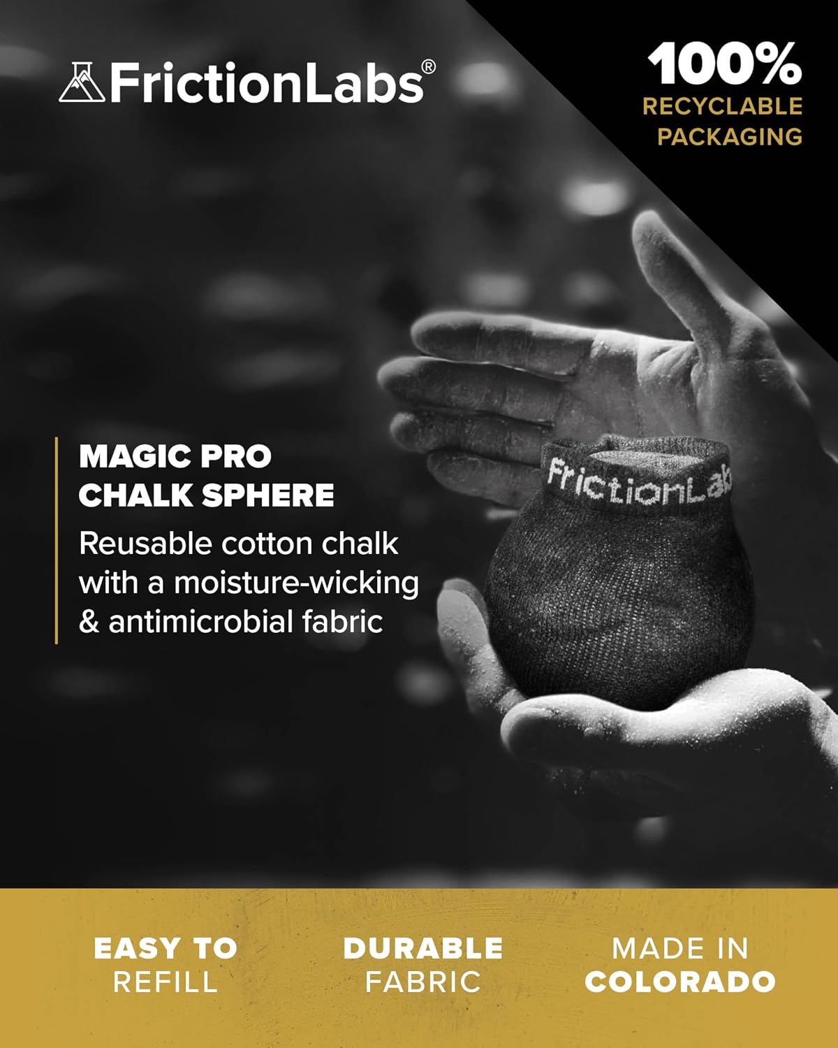 Friction Labs Magic Pro Chalk Ball, 2.2 oz Refillable - view 2