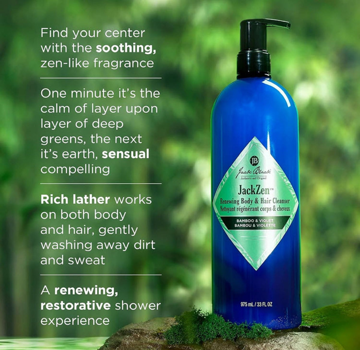 Jack Black JackZen Renewing 2-in-1 Body Wash & Shampoo, 3 Fl Oz (90 ml) - view 3