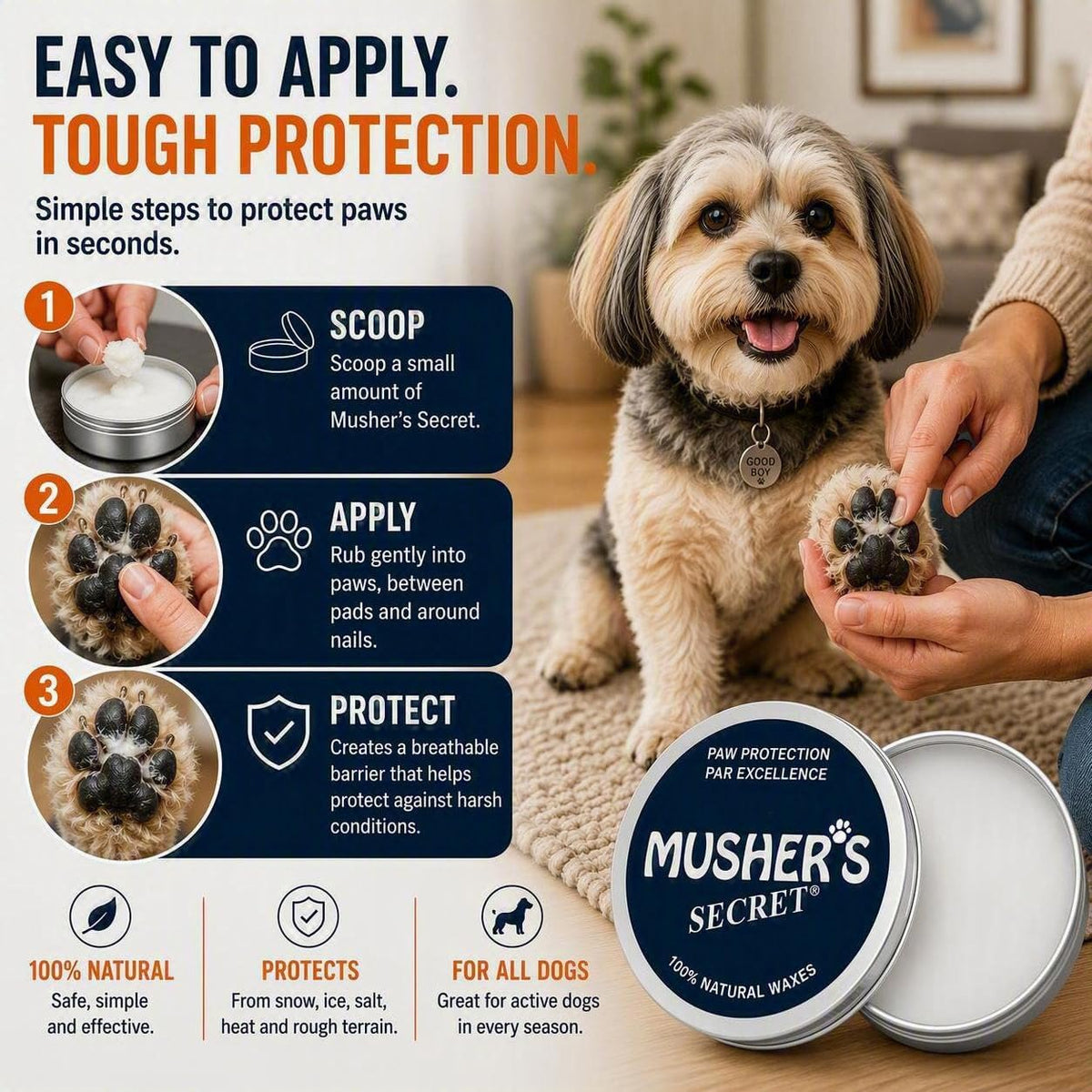 Musher's Secret Paw Wax, 60 g - view 3