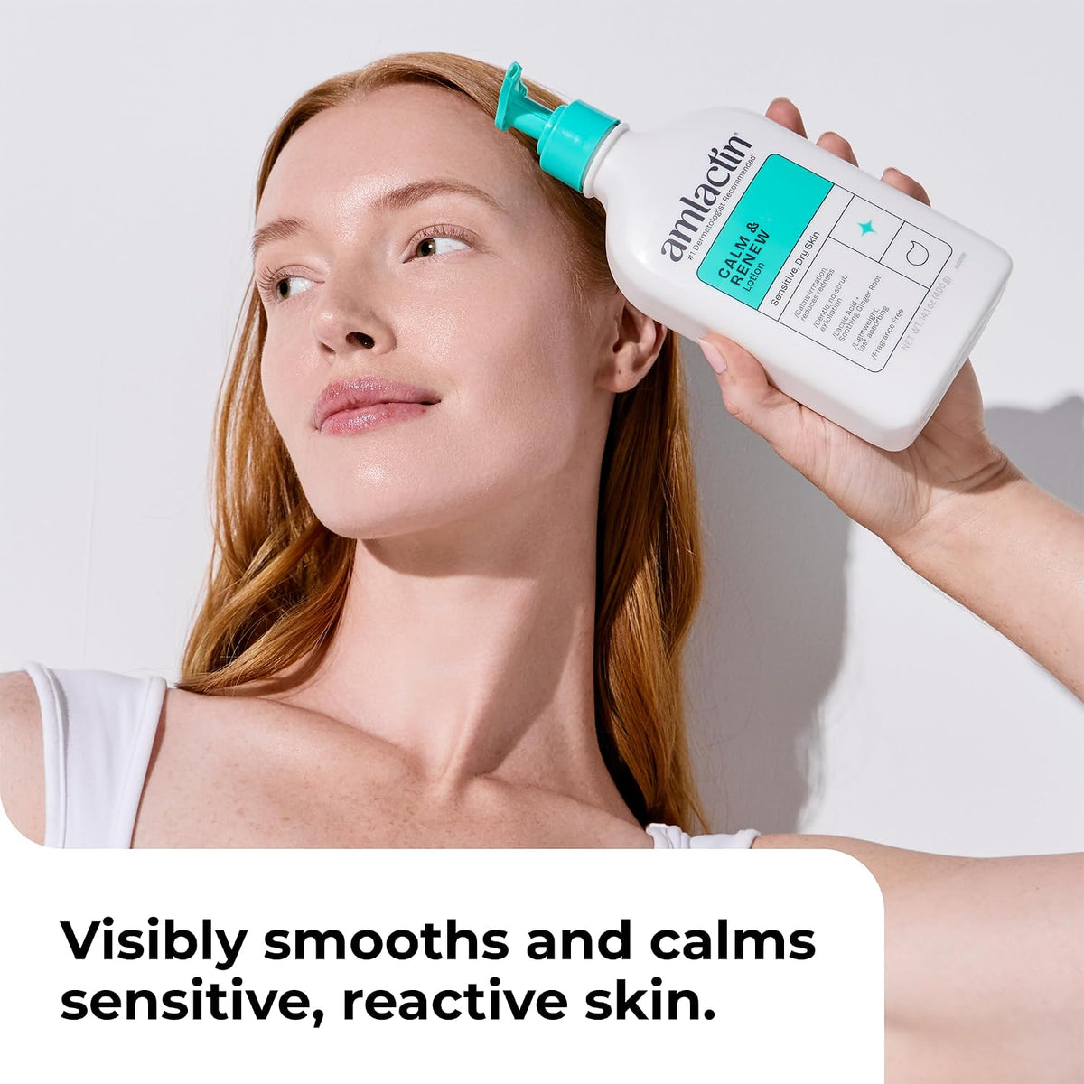 AmLactin Calm & Renew Lotion for Sensitive Dry Skin, 400 g (14.1 oz) - view 2