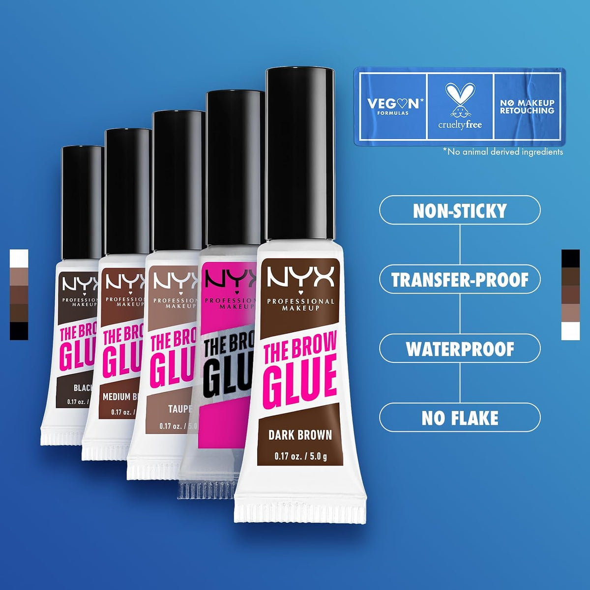 NYX Professional Makeup The Brow Glue Eyebrow Gel - Transparent Clear - view 4