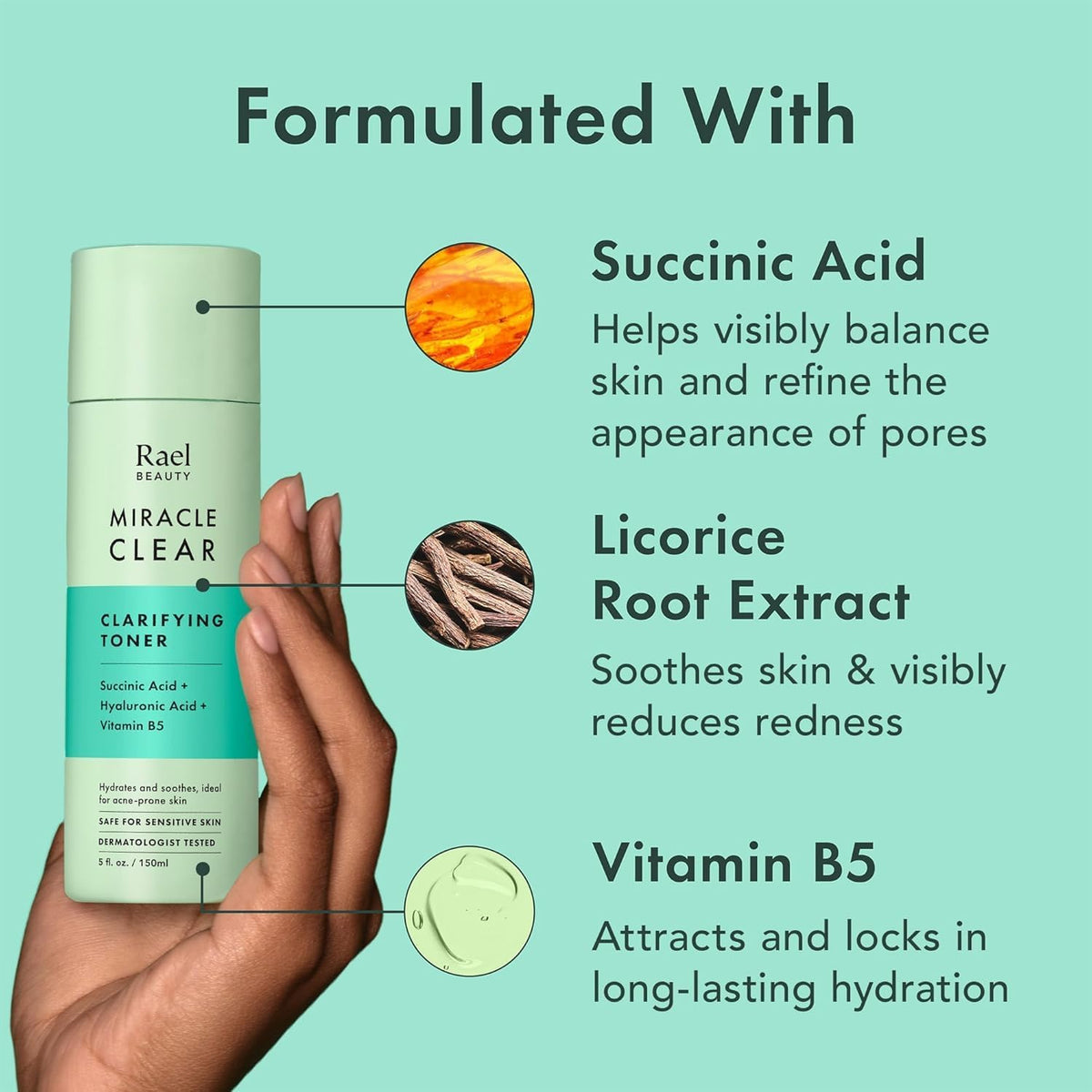 Rael Miracle Clear Clarifying Face Toner 150ml - view 4