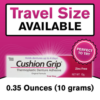 Cushion Grip Thermoplastic Denture Adhesive, 0.35 oz Travel Size - view 2