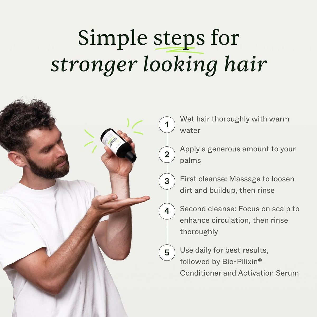 Scandinavian Biolabs Bio-Pilixin Shampoo for Men 8.8 fl oz - view 3