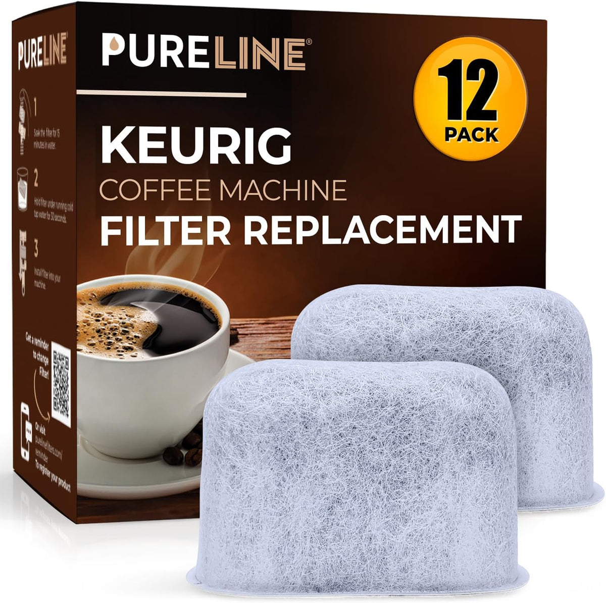 Pureline Water Filters for Keurig, 12 Pack — product view
