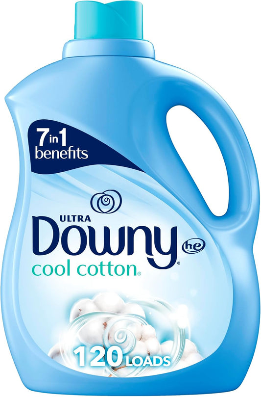 Downy Ultra Cool Cotton Liquid Fabric Softener 2.63 L (89 fl oz), 120 Loads