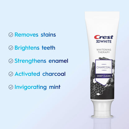 Crest 3D White Whitening Therapy Charcoal Toothpaste 68 g (2.4 oz) - view 2