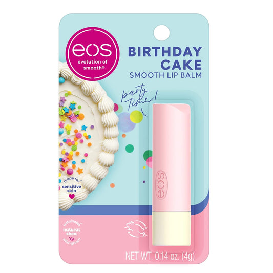 eos Natural Shea Lip Balm, Birthday Cake, 0.14 oz