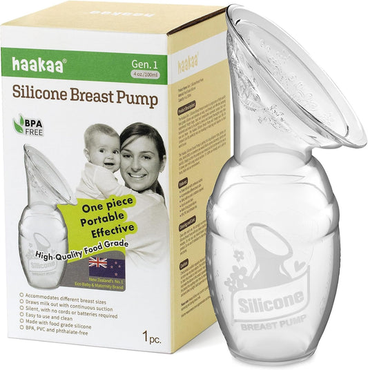 haakaa Silicone Manual Breast Pump 4 oz (100 ml)