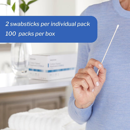 McKesson Sterile Cotton Tipped Applicators, 6 in, 200 Count - view 3