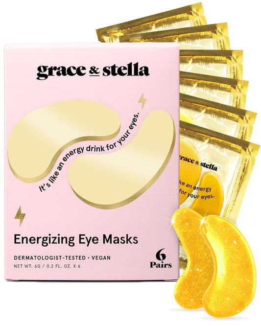 grace & stella Gold Under-Eye Mask Patches for Puffy Eyes