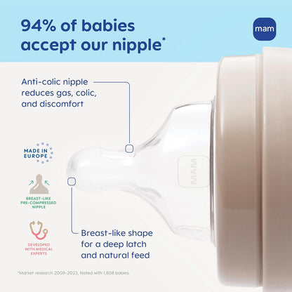 MAM Easy Active Anti-Colic Baby Bottle, 11 oz (330 ml), 2 Pack - view 3