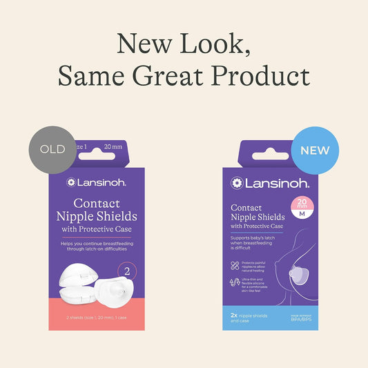 Lansinoh Contact Nipple Shields with Case, 2 Count - view 2