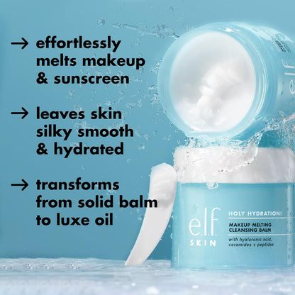e.l.f. SKIN Holy Hydration! Makeup Melting Cleansing Balm, 2 oz - view 3