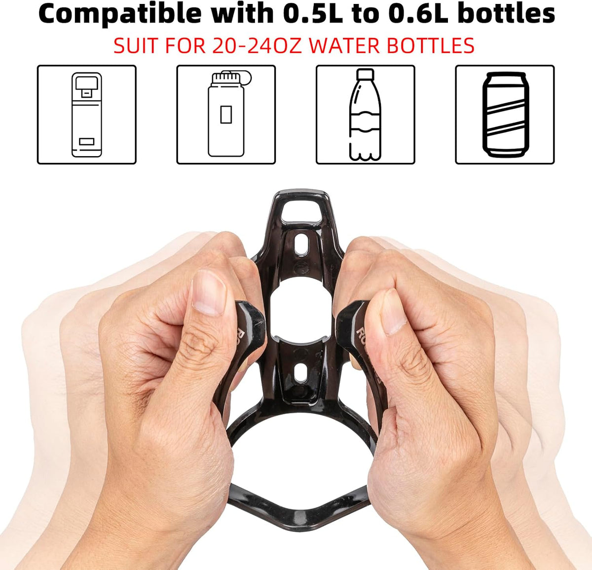ROCKBROS Ultralight Bike Water Bottle Cage with Screws and Allen Key - view 6