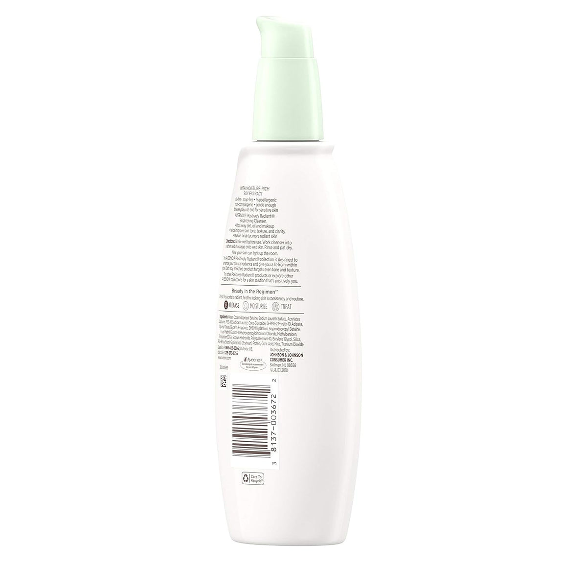 Aveeno Positively Radiant Brightening Facial Cleanser, 6.7 fl oz, Pack of 2 - view 4