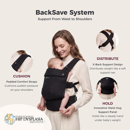 Momcozy PureHug Baby Carrier, 7-45 lbs, Pure Cotton - view 2
