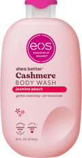 eos Cashmere Body Wash, Jasmine Peach, Creamy Gel with Shea Butter, 473 ml (16 fl oz)