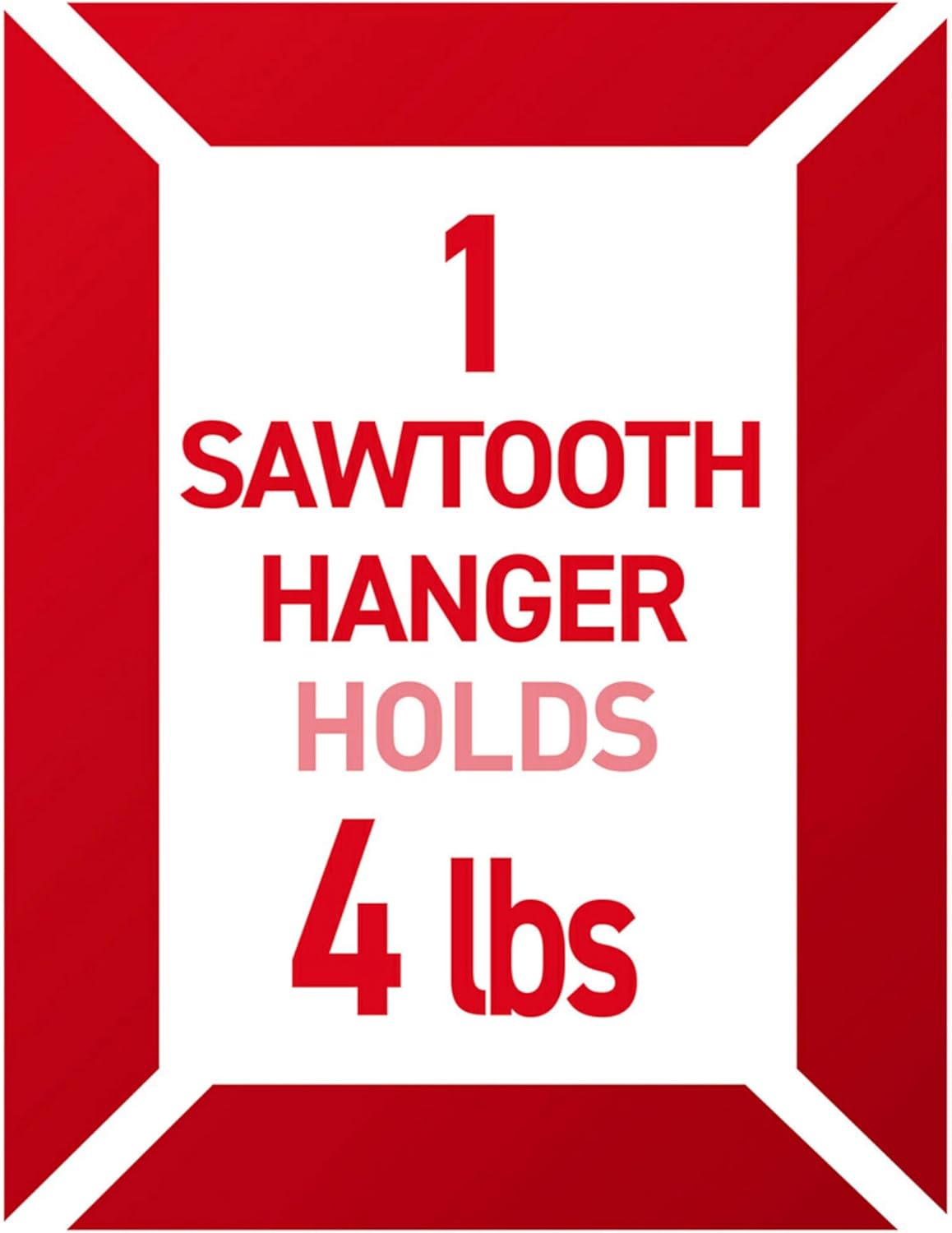 Command Sawtooth Frame Hangers, White, 4 Hangers, 4 lb - view 3