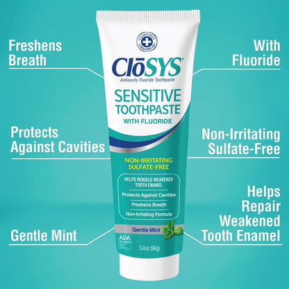 CloSYS Fluoride Toothpaste, 3.4 oz - view 2